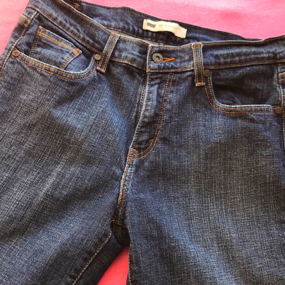 Ladies red tab Levi boot cut denim jeans size 10